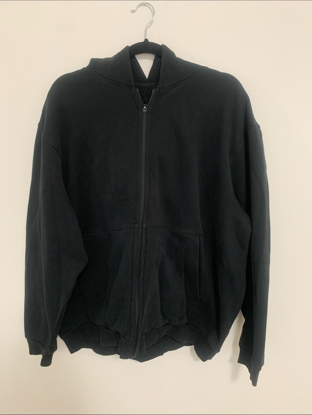 lululemon athletica Men's Black Zip-Up Hoodie Sweater